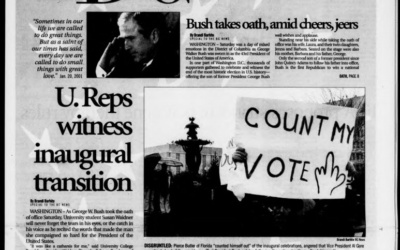 News Staffer Recounts Memories of Bush Inauguration as BG News Has Covered More Than a Dozen Presidents